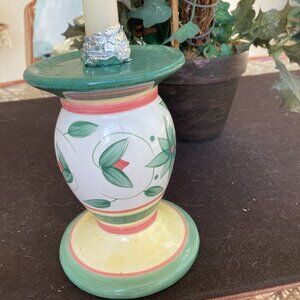 Vintage Pfaltzgraff French Quarter  pedestastal  Candle Holder 6"HX4.25"